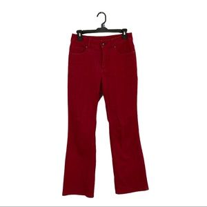 Coldwater Creek Petite Sz 8P Bootcut Red Jeans